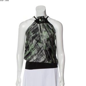 ROBERT RODRIGUEZ Silk Printed Crop